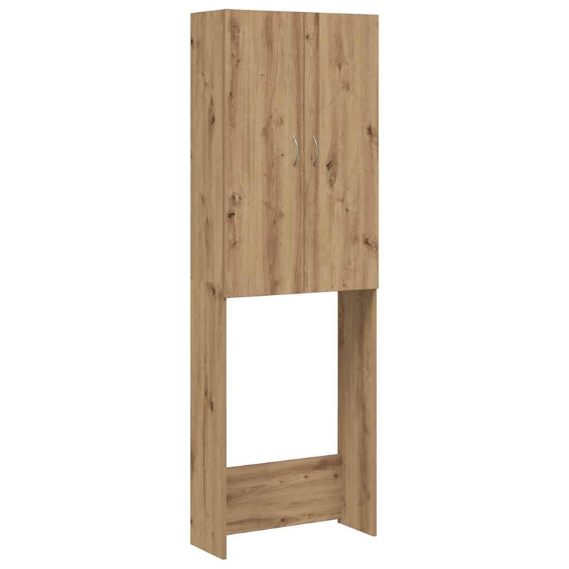 Awaab Solid Wood Linen Cabinet, Artisan Oak