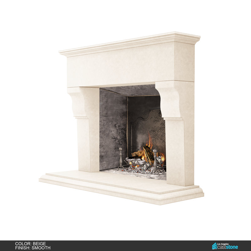 Martel Fireplace Surround, Beige Smooth