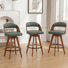 Ensemble de 3 tabourets de comptoir pivotants Chandler