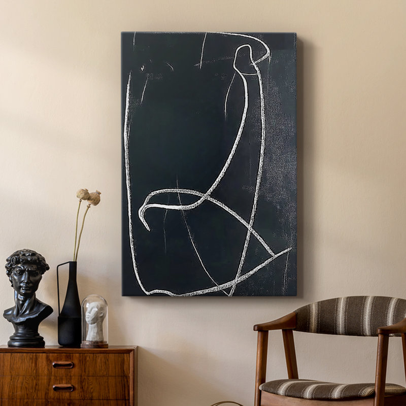 Série ABSTRACT DCX III - Toile tendue avec châssis Premium - Prêt à être accroché, H 18 po x l 12 po