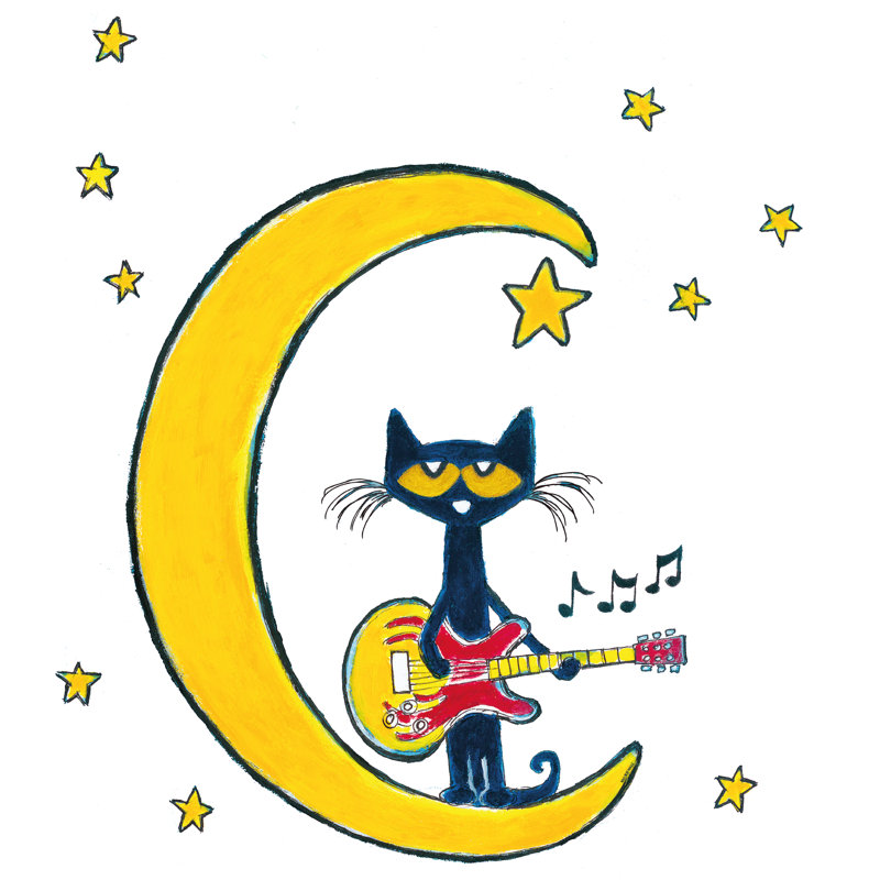 Adhésif décoratif le chat Pete, H 19 po x l 21 po