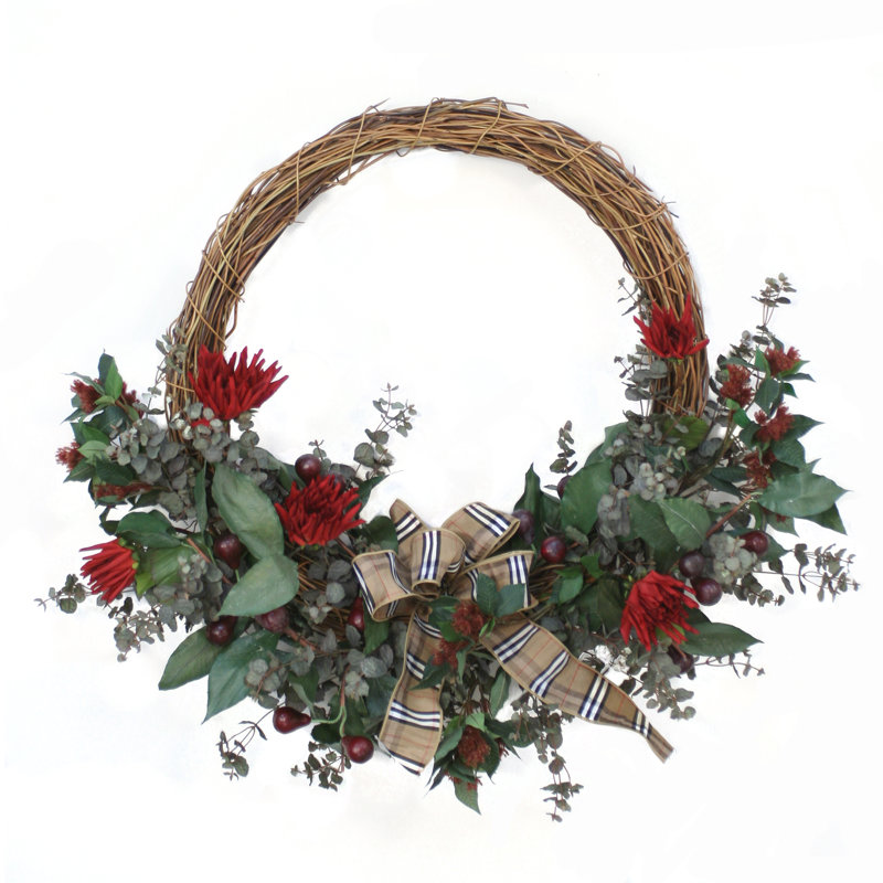 Handcrafted Faux Eucalyptus Twig 37'' Wreath