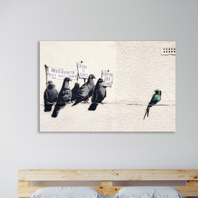 «L'immobilier» par Banksy, impression sur toile tendue