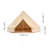 VEVOR Canvas Bell Tent 4-Season Camping Yurt Tent with Stove Jack-97761913-97761914