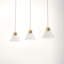 Jeffery 3 Light Glass Dimmable Pendant