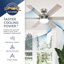 Ventilateur 52 po avec ensemble d'éclairage et télécommande ENERGY STAR® 52 po Georgetown-114604123-114604124
