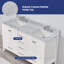 60 dessus de meuble-lavabo double 60