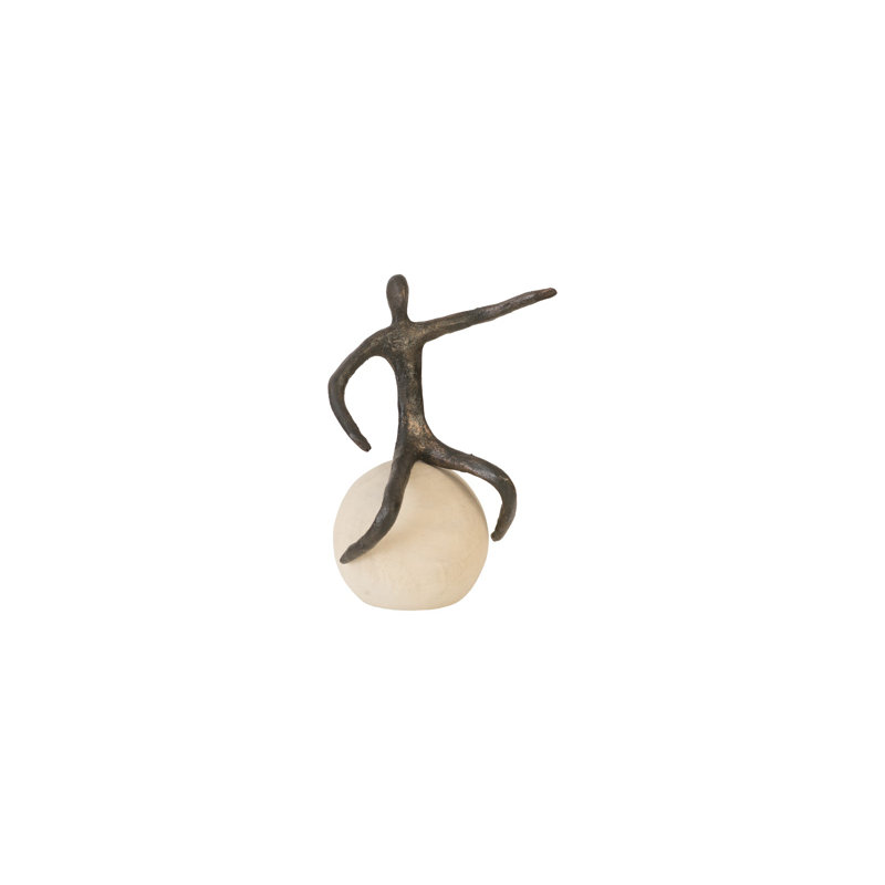 Figures Figurine on Wood Base