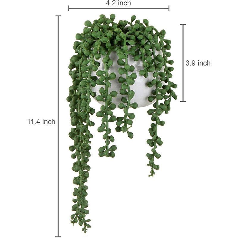 Ensemble de 2 plantes à feuillage artificiel en pot