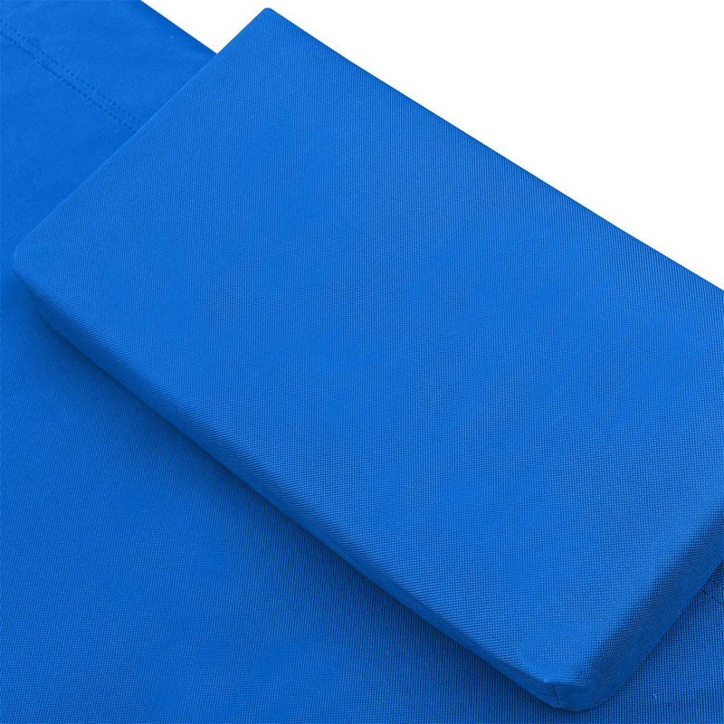 78.8" Long Single Chaise, Blue