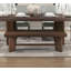 Banc en bois à finition noyer 1pc