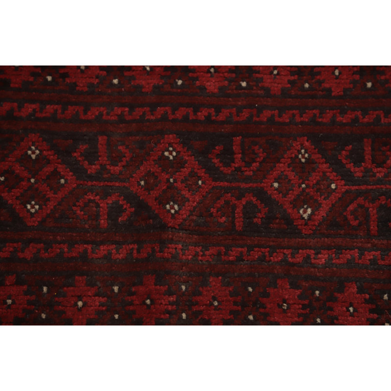 Tapis à motif géométrique oriental afghan 10 x 13