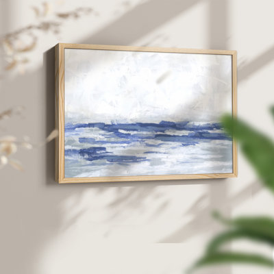 Blue Breakers I -Framed Print - Restickable