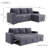 Nyxton Upholstered U-Shaped Sectional Reversible