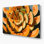 Fruit, cantaloup, art mural en métal brun