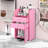 Thame Salon Station for Hair Stylist,Salon Station Storage Cabinet on Wheels, Salon Table with 2 Drawers, Stylist Storage Cabinet, Rolling Beauty Station with 2 Hair Dryer Holders-271624300