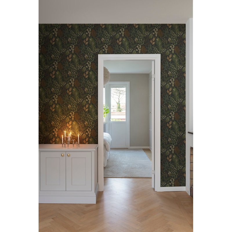 Ester Angslycka Tree Leaf Wallpaper, Black