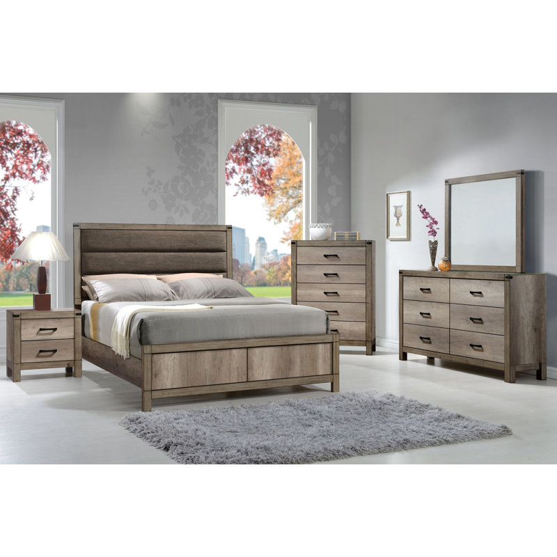 Josabet 5-1_Nona Melamine Upholstered Panel Bedroom Set, Full