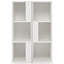 3-Tier 6 Cube Freestanding Bookcase with Anti-toppling Device