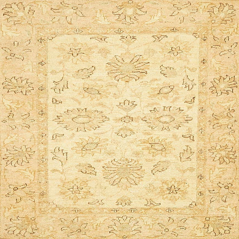 Wool Abstract Indoor Rug, Square 3'