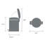 Poubelle à pédale NewIcon Brabantia, 1,3 gallon (5 litres)-21586449