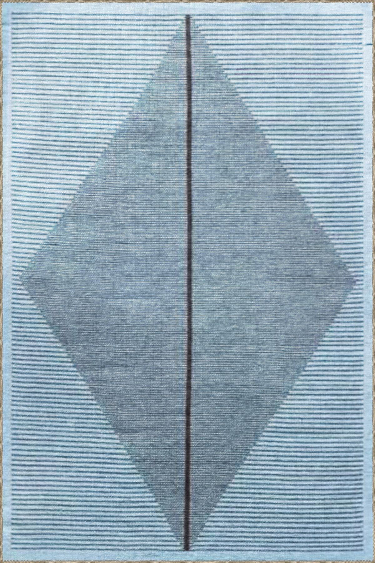Abstract Blue Rug Pattern Orren Ellis Blue Abstract Geometric Pattern Creative Modern Decorative ...