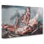 Pink Butterflies In Abstract - Wrapped Canvas Print-55340378
