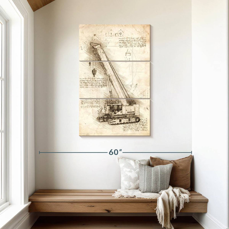 Plan de la grue Laelle, H 45 po x l 28 po