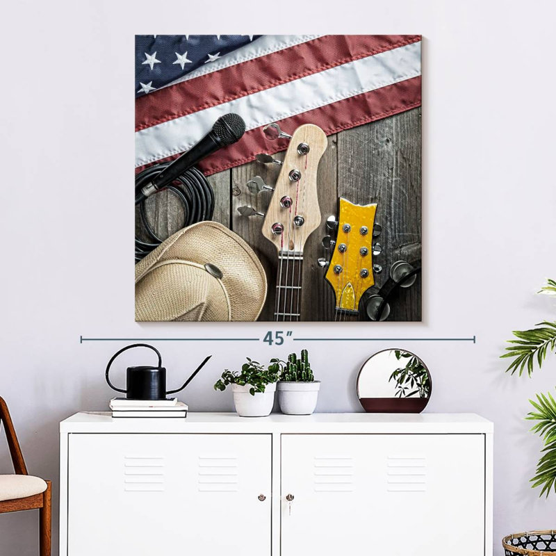 Abarca USA Country Music, H 33 po x l 33 po