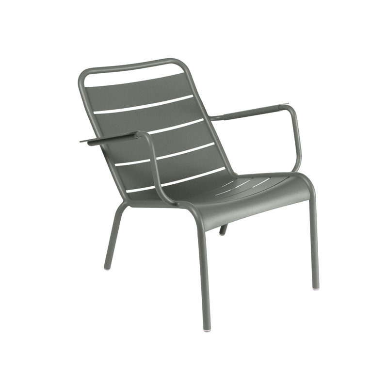 Luxembourg Metal Outdoor Lounge Chair, Rosemary