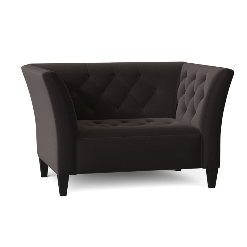Carruth Upholstered Armchair, Gypsy Graphite Performance Microfiber
