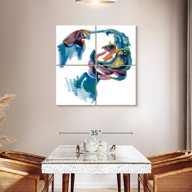 Peinture de bouledogue Brampt