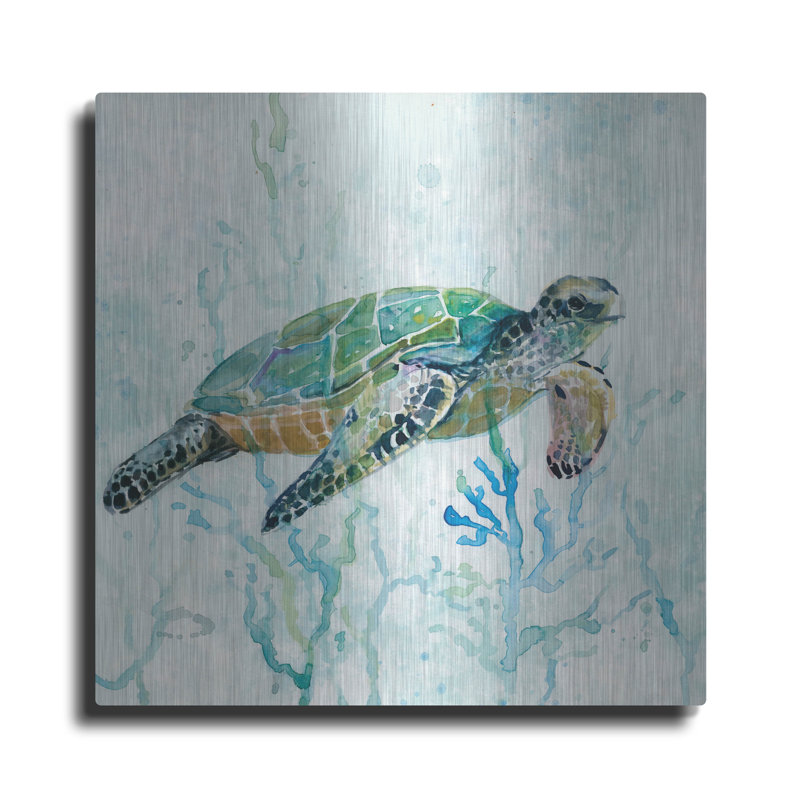 «Sea Turtle Swim» par Carol Robinson, H 12 po x l 12 po