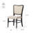 Maven Lane Vera Classical Wooden Dining Chair in Aged Brown  Finish with Dove Weave Fabric Upholstery, Set of 2-124198068-124198071