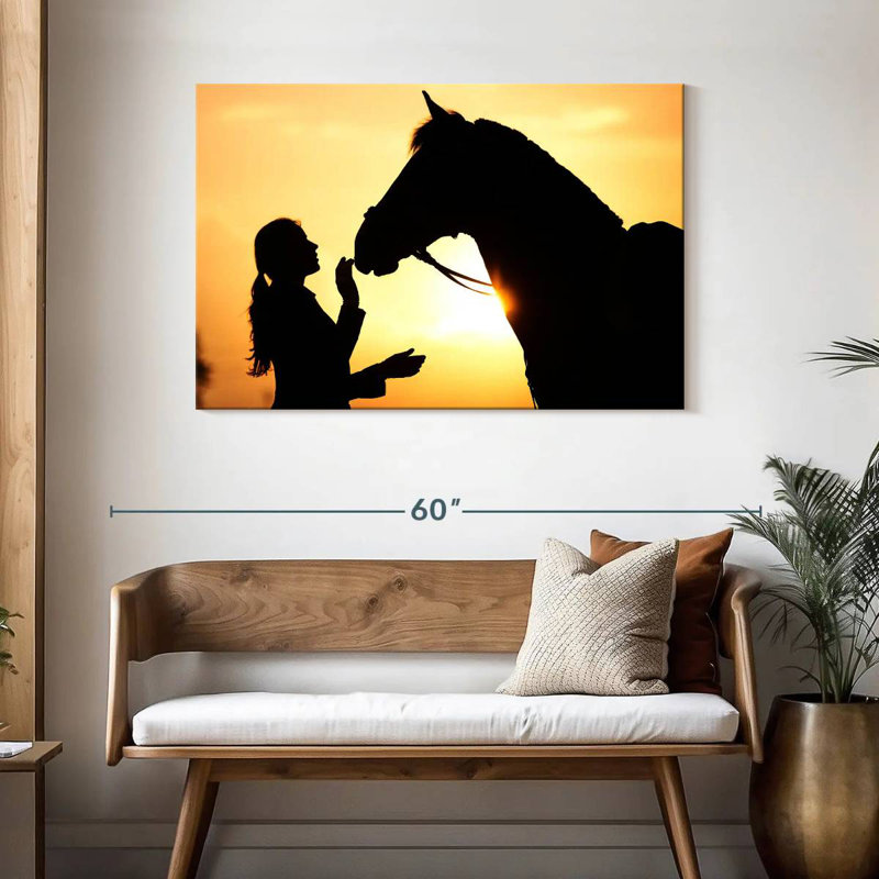 Cheval et fille Brampt