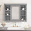 Pharmacie murale 35 "x 27,5" avec miroir-1867574288