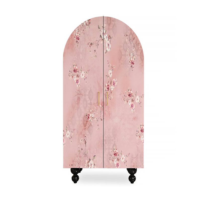 Garde-robe rose à deux portes American