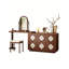Armoire de rangement et coiffeuse 86,61 po-335817561