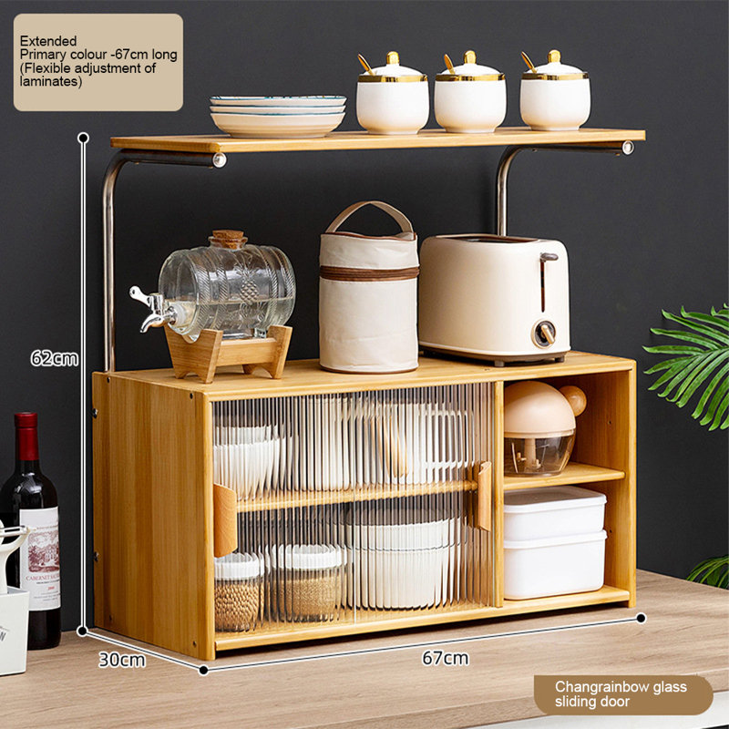 Cabinet Organizer Shelf, Kitchen Countertop Storage Rack