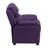 Degeorge Deluxe Padded Contemporary Kids Recliner with Storage Arms-216907794