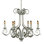 Scroll 6 - Light Candle Style Empire Chandelier with Wrought Iron Accent