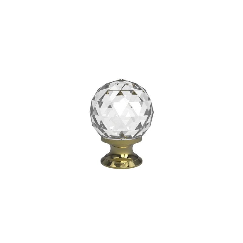 Galbaugh 40mm Diameter Round Knob, Polished Brass