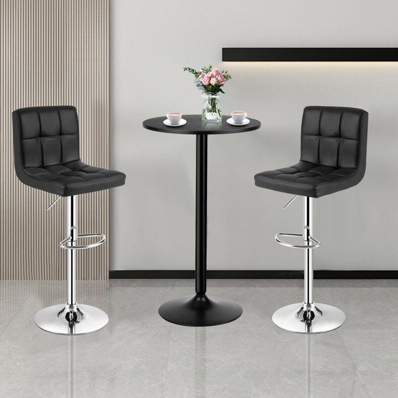 Allana-Jo 2 - Person Pedestal Dining Set, Black