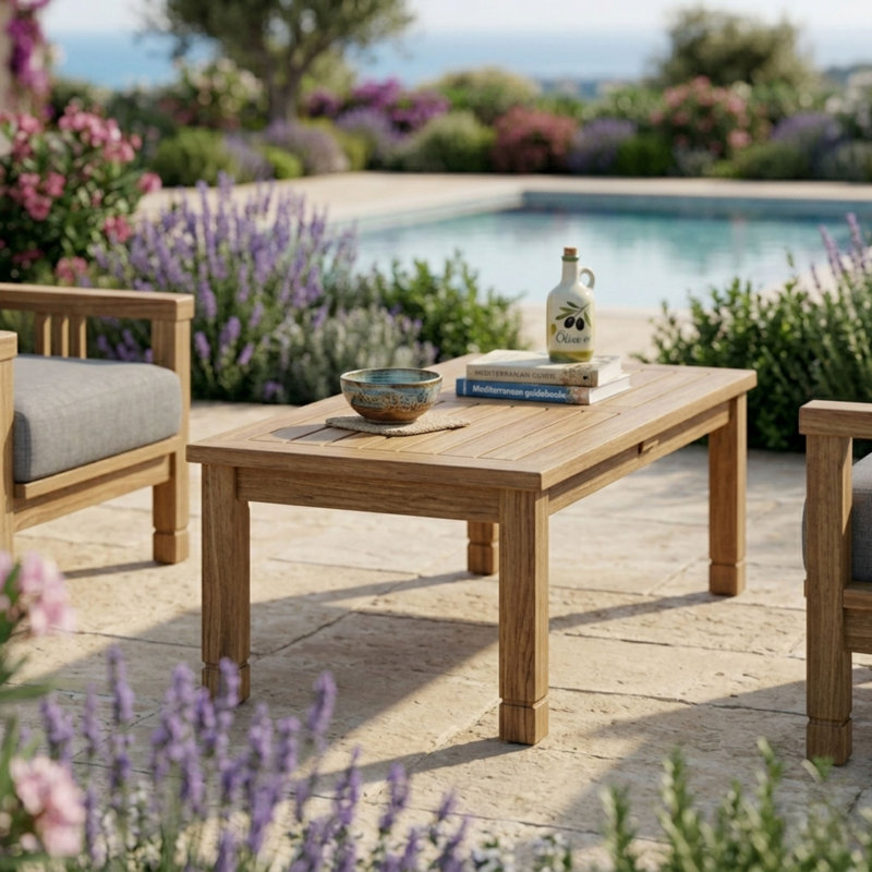South Bay Outdoor 5 - Piece Teak Conversation Set