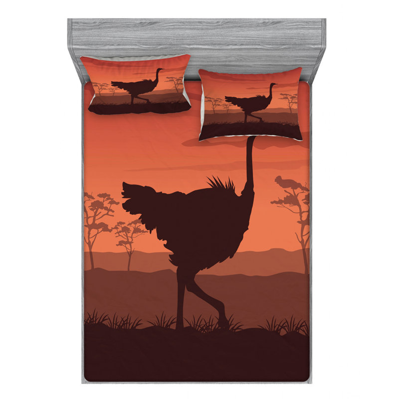 Microfiber Sheet Set, Queen Sheet Set with Fitted Sheet