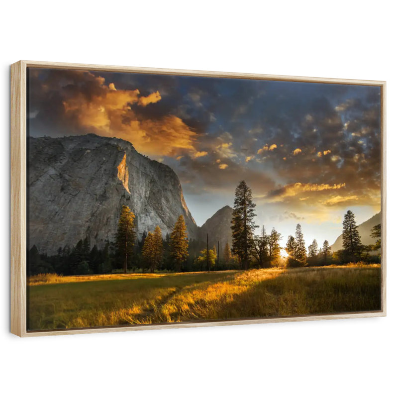 Sierra Nevada, Cadre flottant en bois naturel, 31 po x 21 po