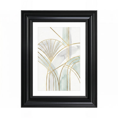 Picture Frame Vintage Black with Mat, Tabletop or Wall Display