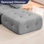 Canapé modulaire velours capitonné modulaire, gris clair-1736016790