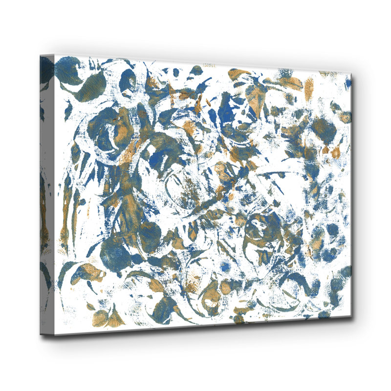 « rythmique », reproduction de peinture à l’acrylique sur toile tendue, H 16 po x l 20 po x P 2 po