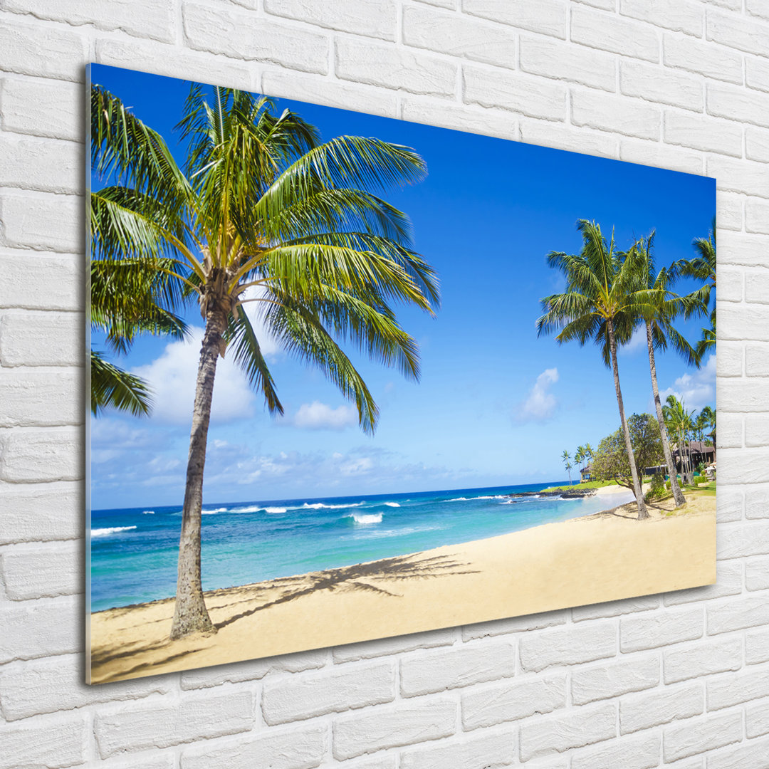 Glasbild Tropical Beach